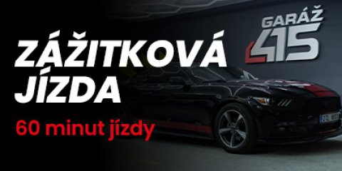 Černý Ford Mustang 3,7 l V6 - Zážitková jízda na 60 minut