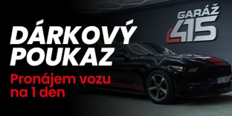 Zelený Ford Mustang 3,7 l V6 - Dárkový poukaz na 1 den