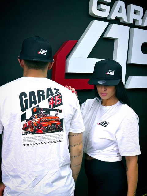 Tričko bílé Garáž 415