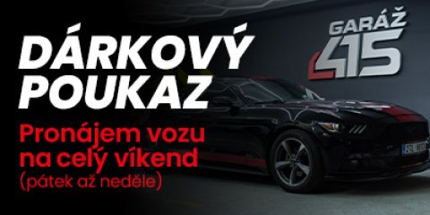 Černý Ford Mustang 3,7 l V6 - Dárkový poukaz na víkend