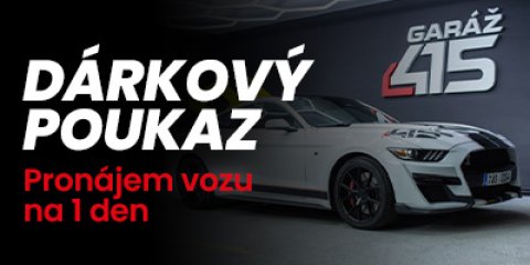 Bílý Ford Mustang 3,7 l V6 - Dárkový poukaz na 1 den